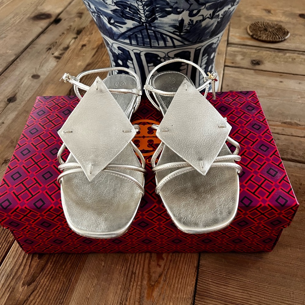 Tory Burch Diamond Patch sandals.